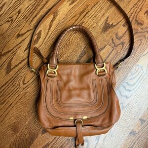 Chloe Tan Leather Shoulder Bag